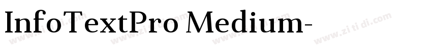 InfoTextPro Medium字体转换